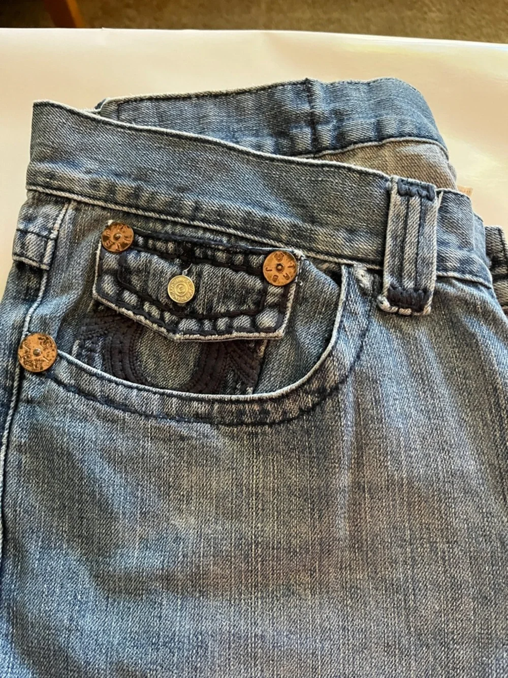 True Religion Joey Super T Straight Leg Size 40